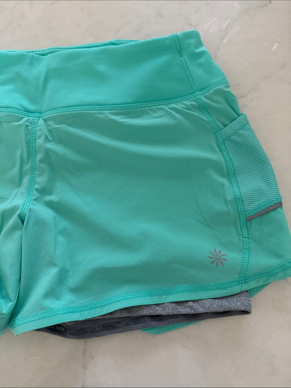 Bundle 4 Athleta Green Athletic Outdoor Shorts Swim Size 4